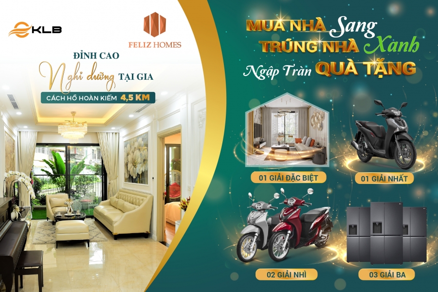 [cafeF.vn] - “Mua nhà – Trúng nhà”: Cơ hội nhân đôi tài sản tại Feliz Homes