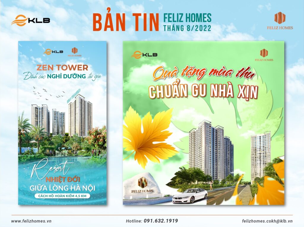Bản tin Feliz Homes - Tiến độ xây dựng tháng 8/2022