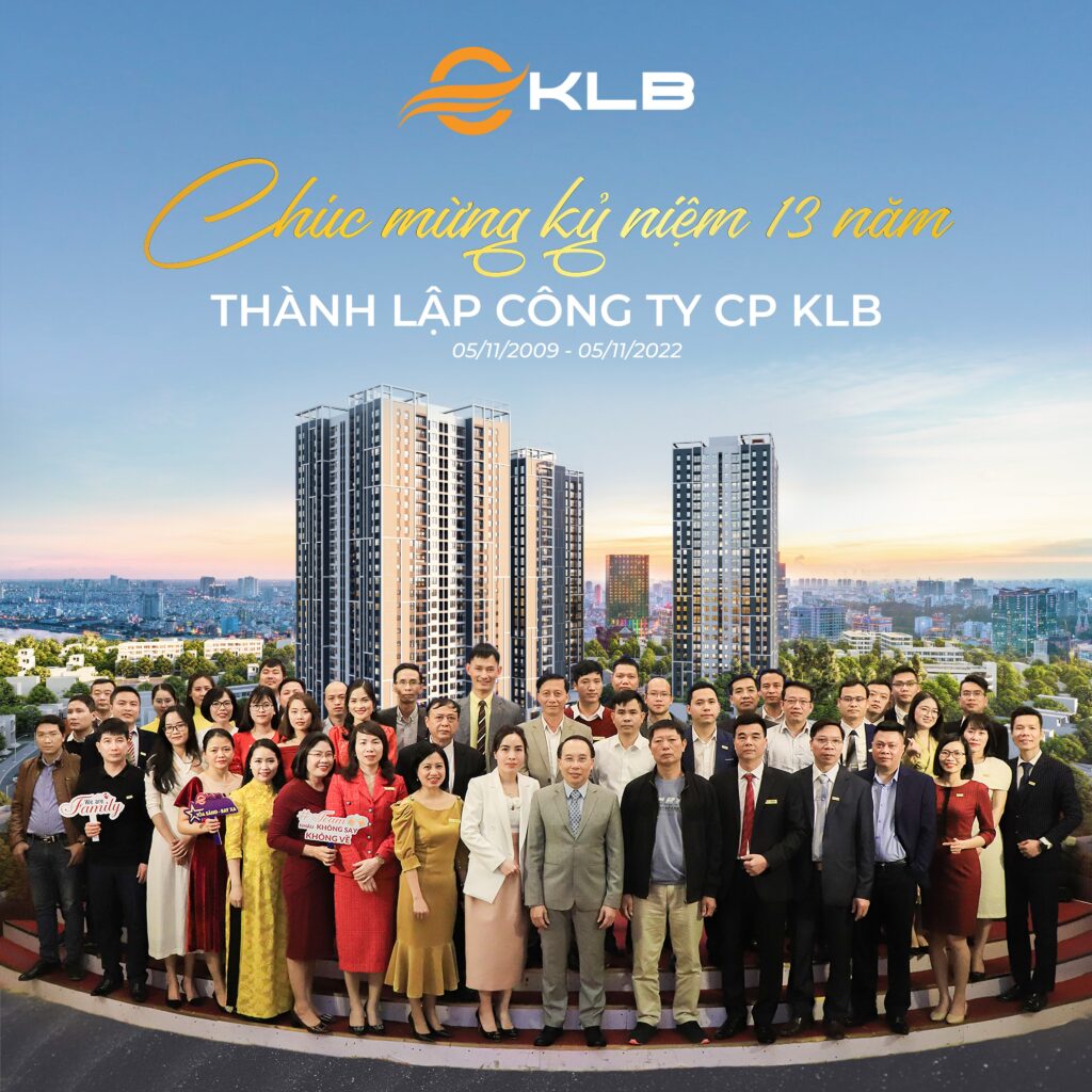 CHÚC MỪNG KỶ NIỆM 13 NĂM THÀNH LẬP CÔNG TY CP KLB