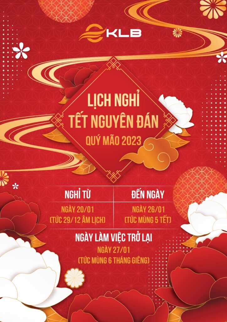 LỊCH NGHỈ TẾT NGUYÊN ĐÁN QUÝ MÃO 2023
