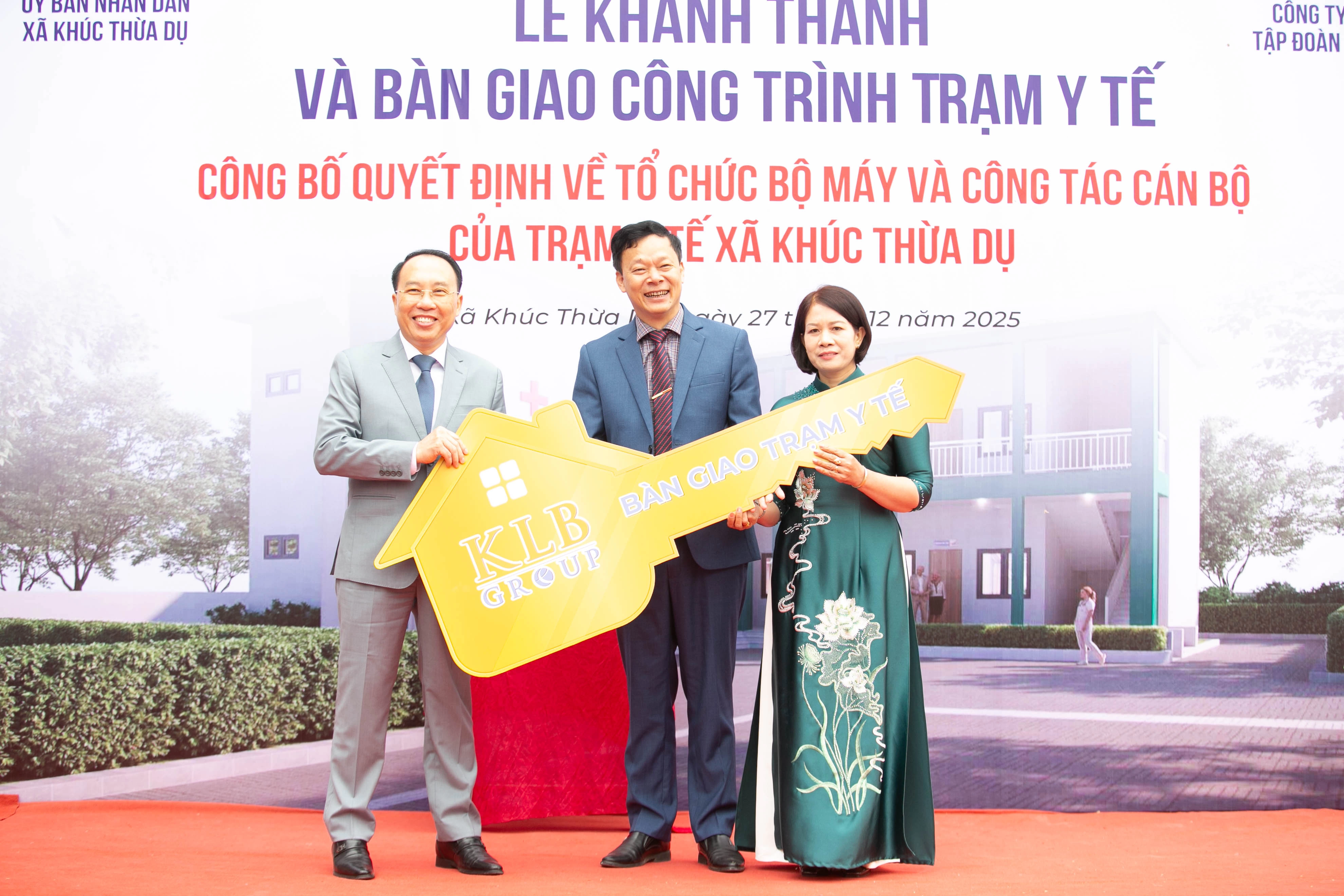 MỘT CÔNG TRÌNH – NHIỀU GIÁ TRỊ: KLB GROUP ĐẦU TƯ GẦN 6 TỶ ĐỒNG GÓP PHẦN NÂNG CAO HẠ TẦNG Y TẾ KHÚC THỪA DỤ