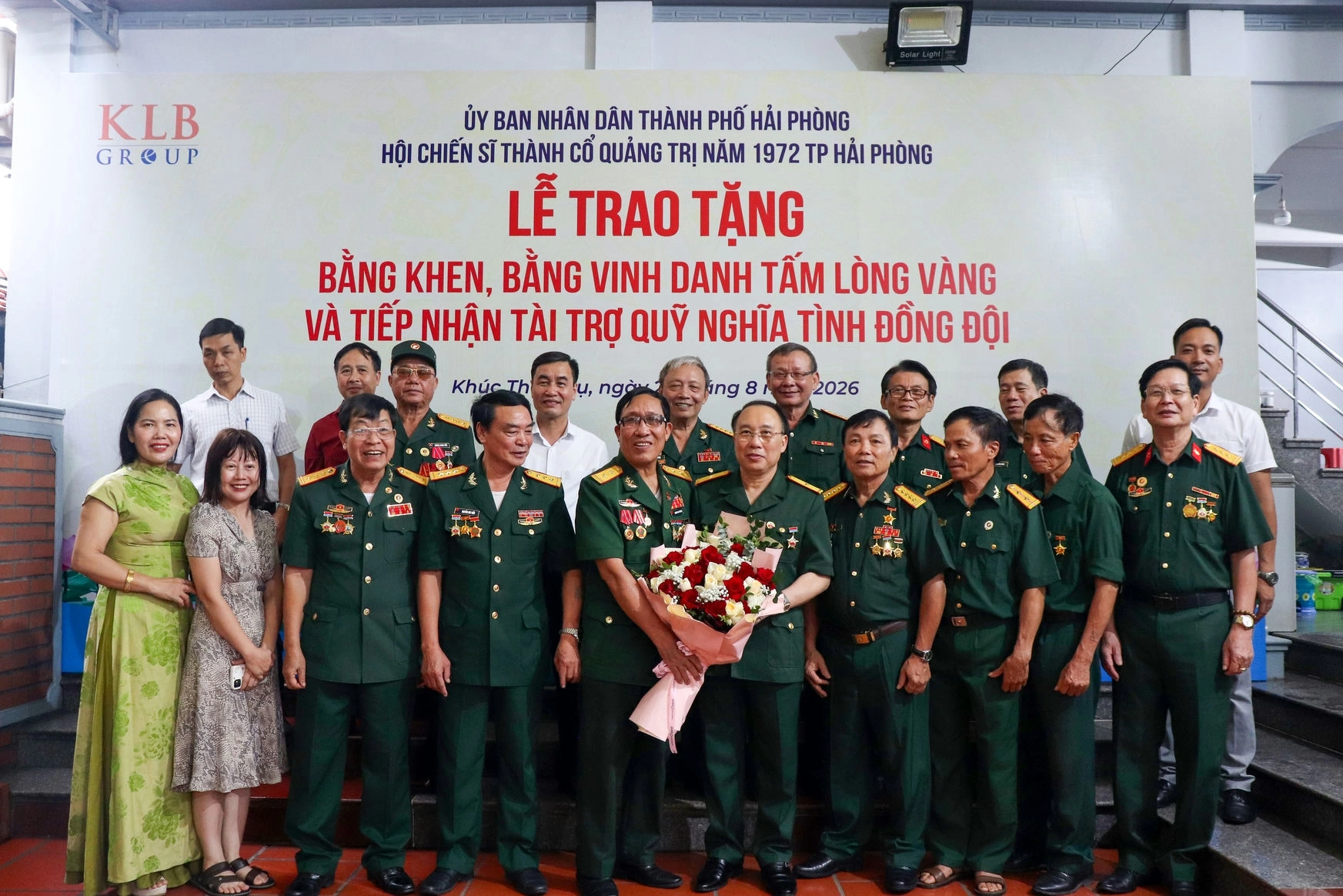 KLB Group trao tặng 100 triệu đồng, gửi trọn nghĩa tình tới những người lính Thành cổ Quảng Trị